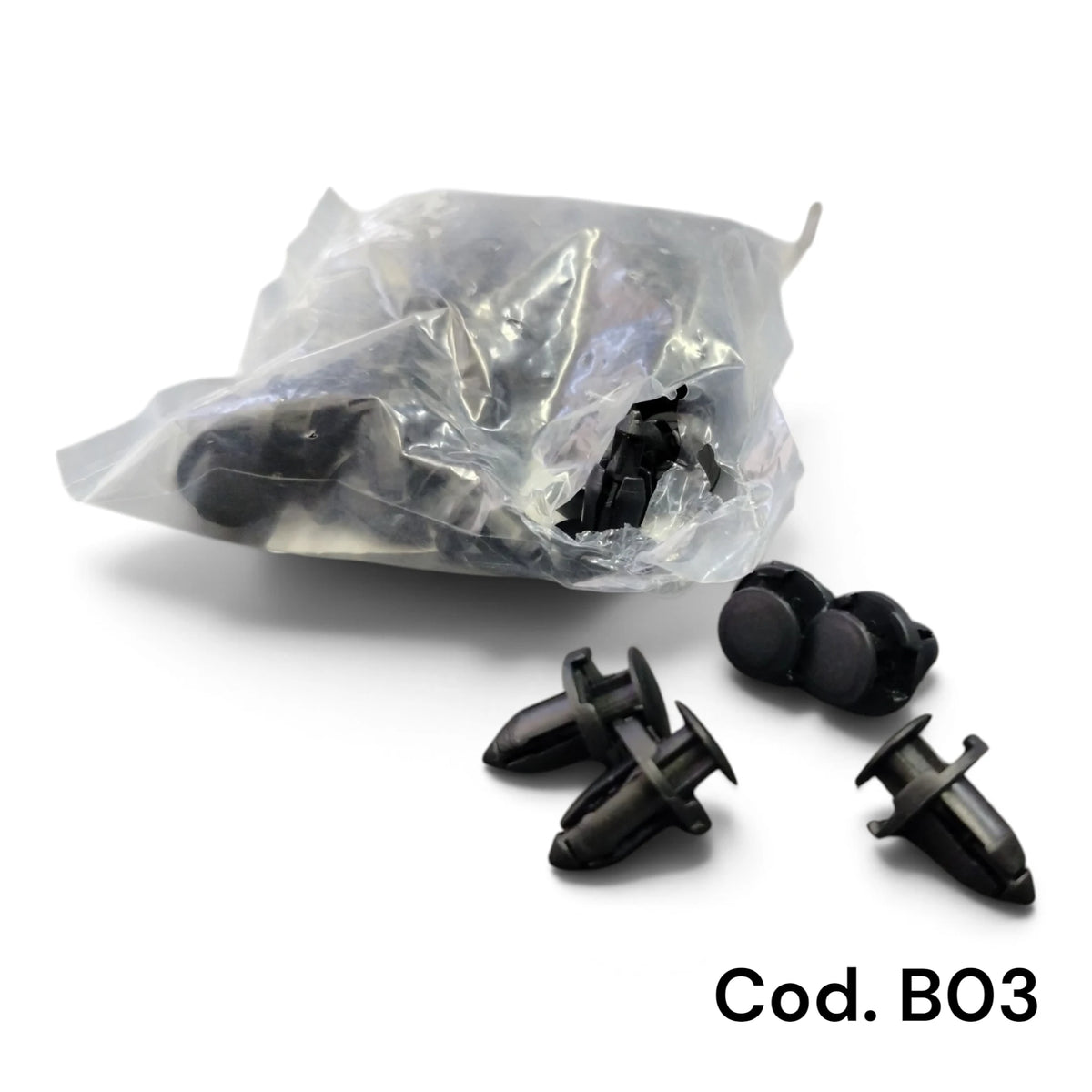 Clip Di Fissaggio Automatico Per Auto 50 Pezzi Mm 13 X 8 5 Diam.