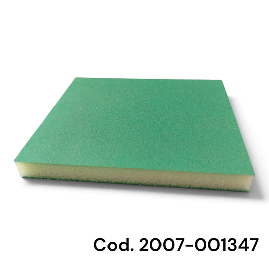 Crs Spugna Abrasiva A Doppia Faccia 120 X 100 X 13 P Super Fine Verde 800