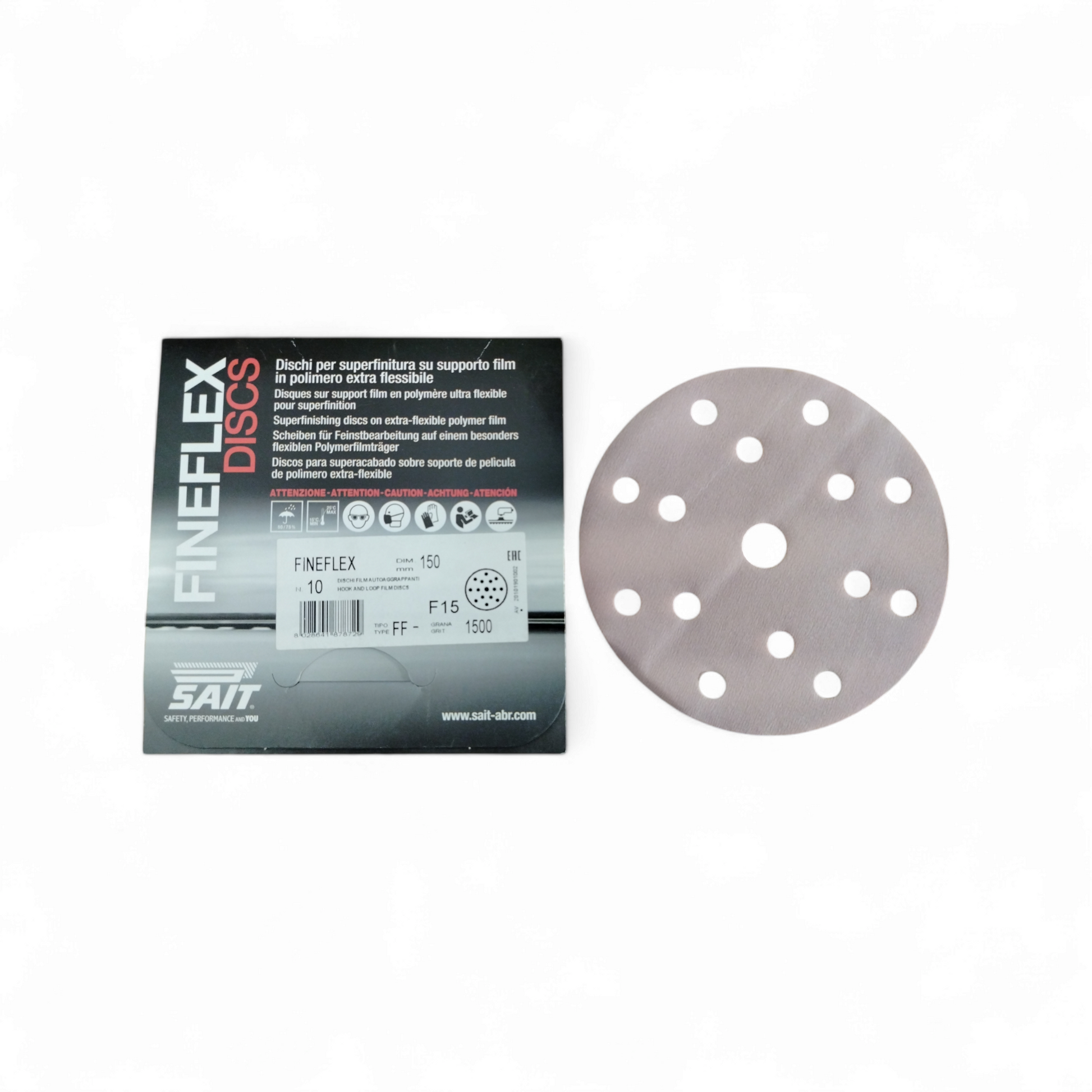 Film-Vel-Ff Fineflex Discs ø 150 15f  P 1500 Lilla / Liliac