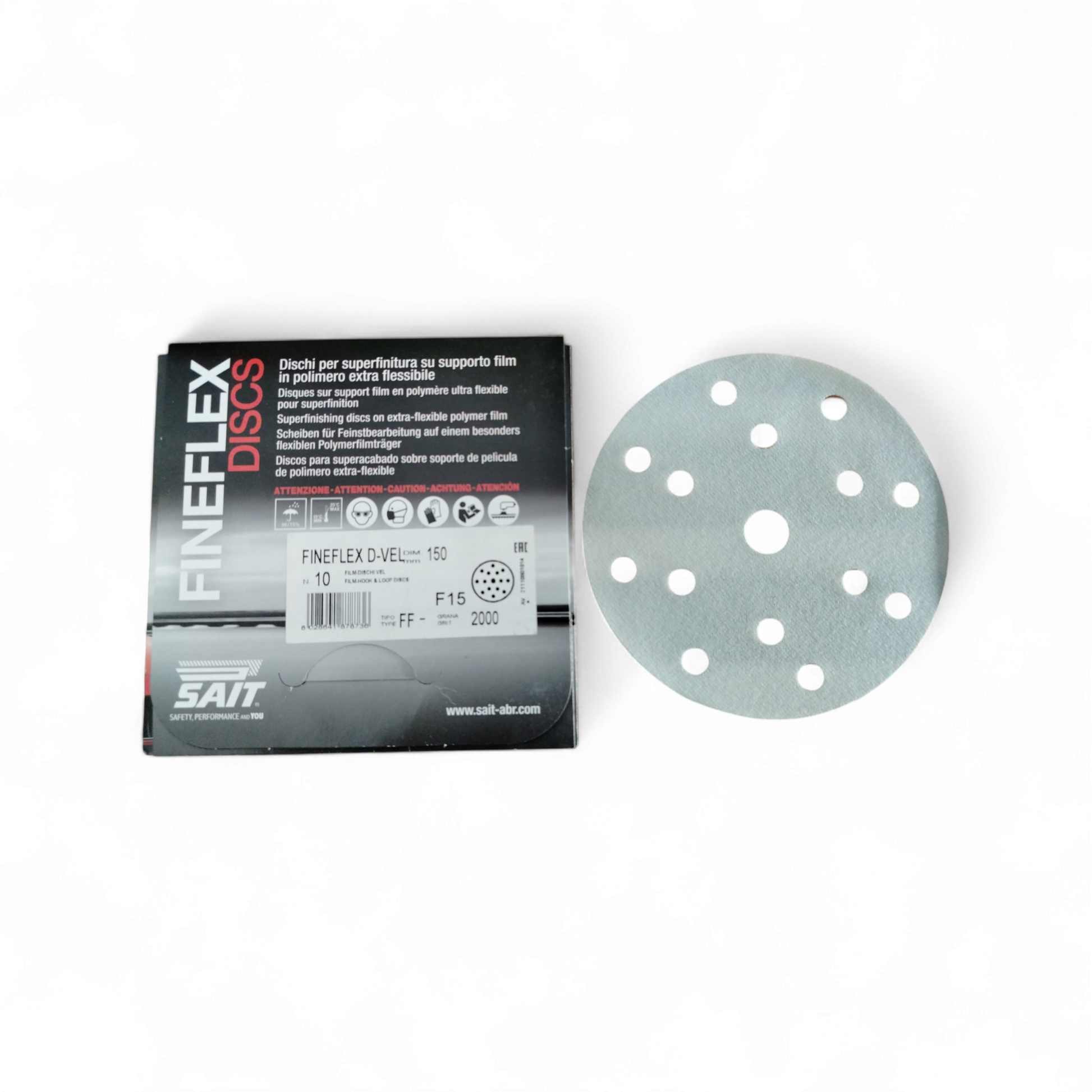 Film-Vel-Ff Fineflex Discs ø 150 15f  P 2000 Grigio Perla / Pearl-Grey