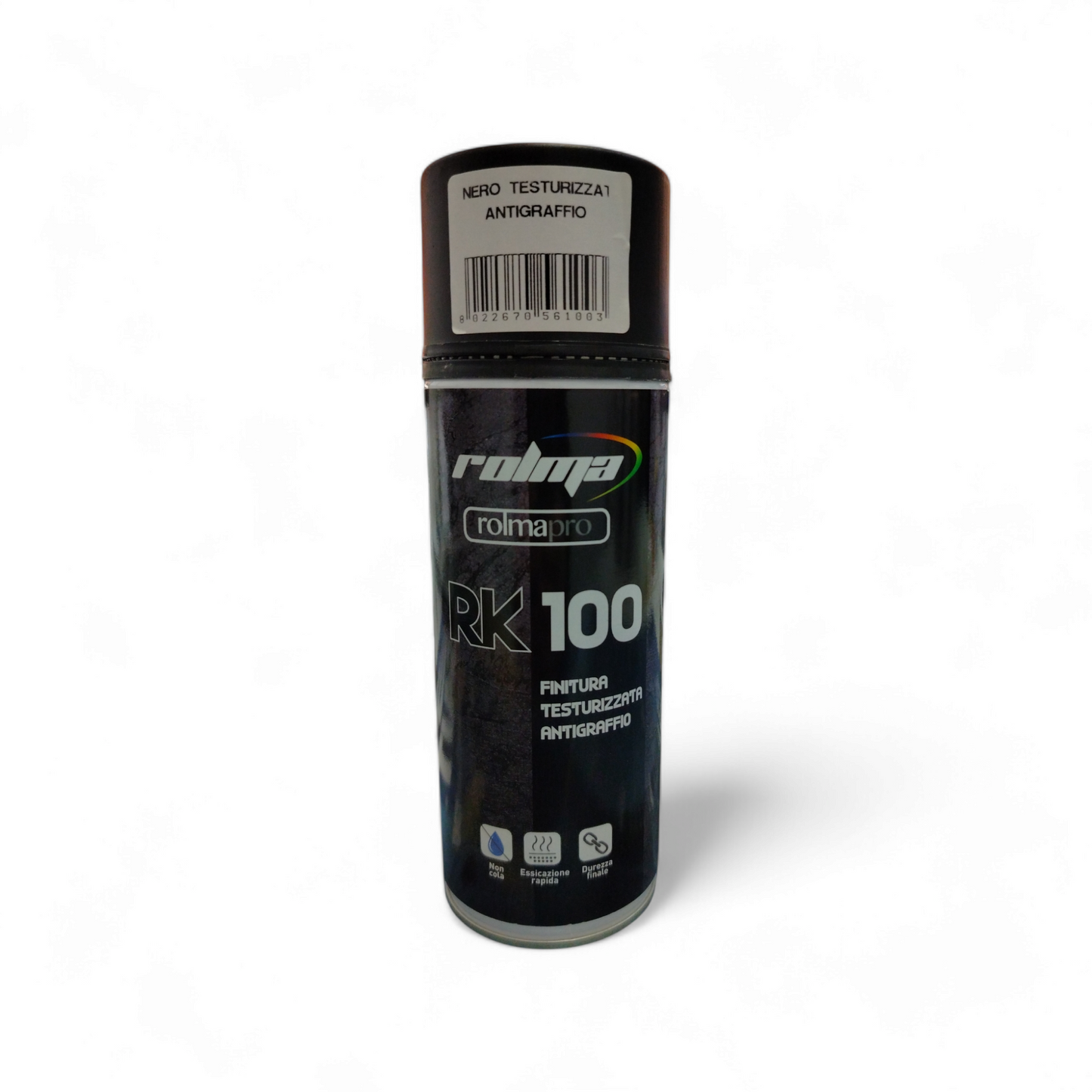 Rolma Bomboletta Rk100 Finitura Nero Opaco Testurizzato 400 Ml