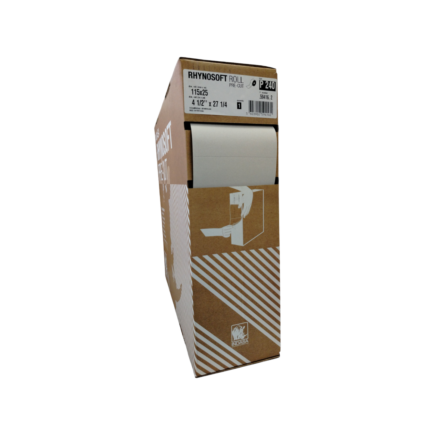 Indasa Rhynosoft Con Pretaglio 115mm X 25m P 240