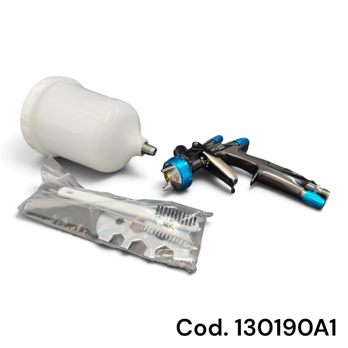 Iwata Ws 400 Serie 2.1 Ugello 1.3 0bs Aerografo Base Manometro Digitale Pro Set