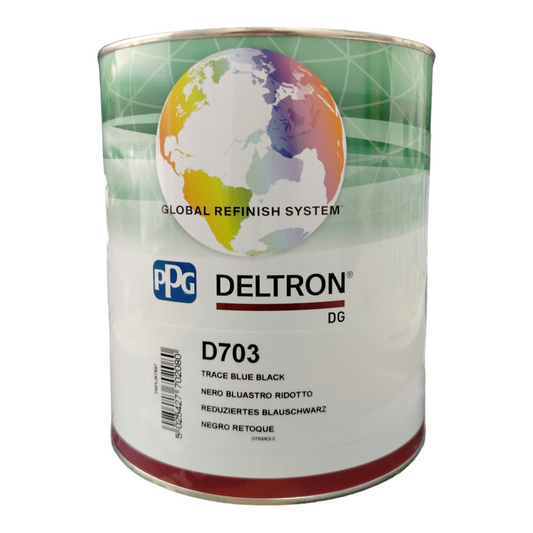 PPG Deltron Pastello lucido diretto D703 Nero Bluastro Ridotto lt 3,5