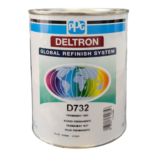 PPG Deltron Pastello lucido diretto D732 Rosso Permanente LT 1
