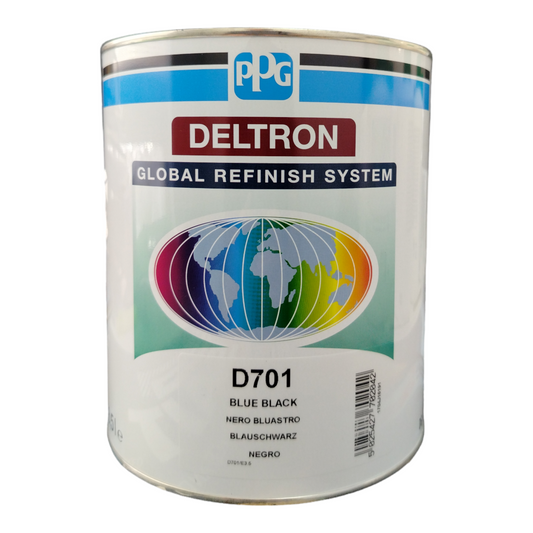 PPG Deltron Pastello lucido diretto-D701 Nero Bluastro LT 3,5