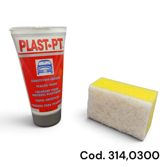 Plast Pt Nero Rinnovatore Per Materiali Sintetici E Plastica Tubo 75 Ml Spugna