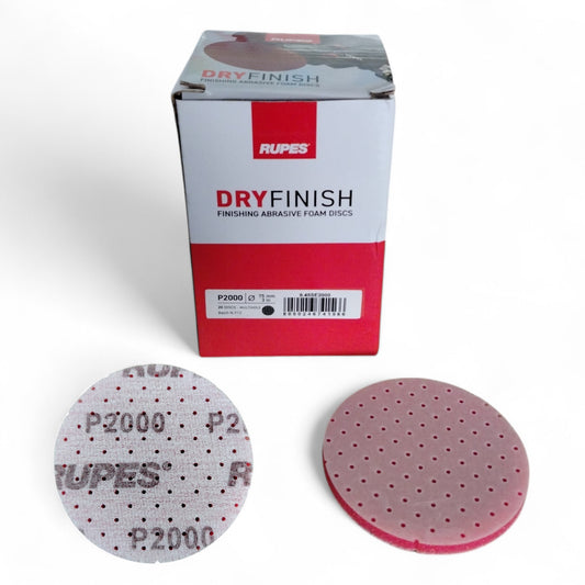 RUPES WET&DRY FINISH - DISCHI ABRASIVI CON INTERFACCIA IN SPUGNA ø 75 mm GRANA P 2000