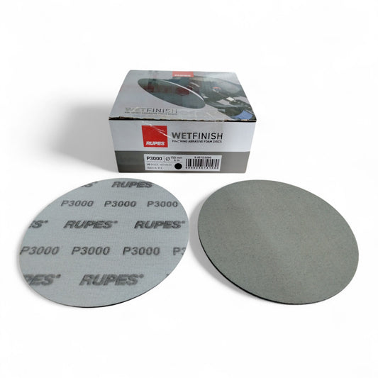 RUPES WET FINISH - DISCHI ABRASIVI CON INTERFACCIA IN SPUGNA ø 150 mm GRANA P 3000 (TIPO TRIZACT)