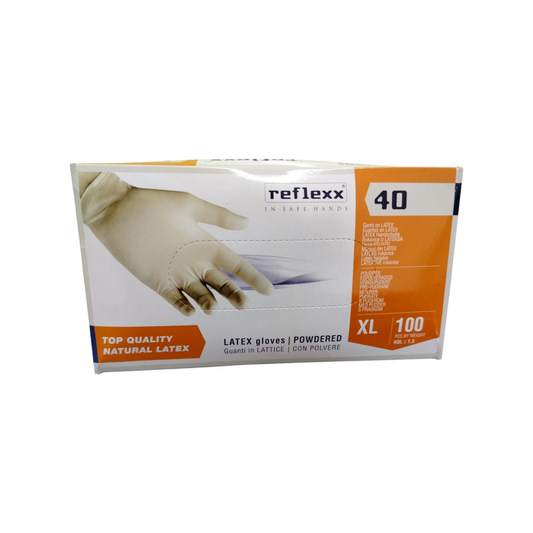 Reflexx Guanti Lattice Talcato Mis. Xl 100pz