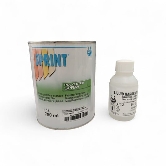 SPRINT ICR F18 SPRAY PE FILLER GREY +IFL 750ML (stucco a spruzzo)