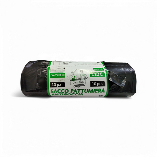 Sacco Immondizia 30 My 72x110 1cf=10 Pz Nero