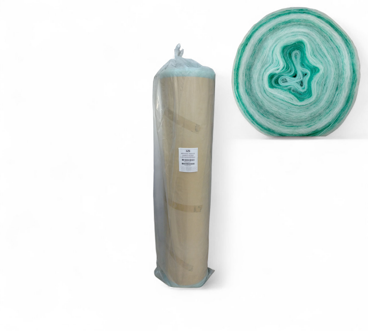 Scarico Glass Filtro Pavimento Cabina di Verniciatura m 1,25 x 20 m