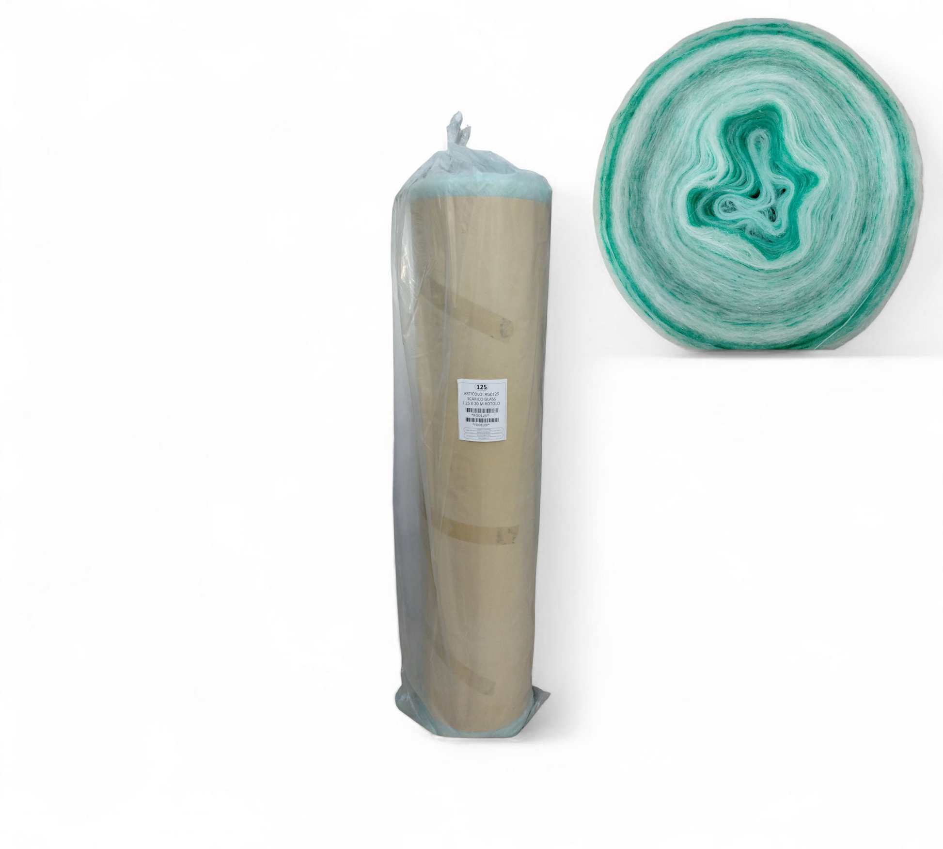 Scarico Glass Filtro Pavimento Cabina di Verniciatura m 1,25 x 20 m