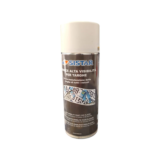Sistar Bombola Spray Bianco Targhe 400 Ml