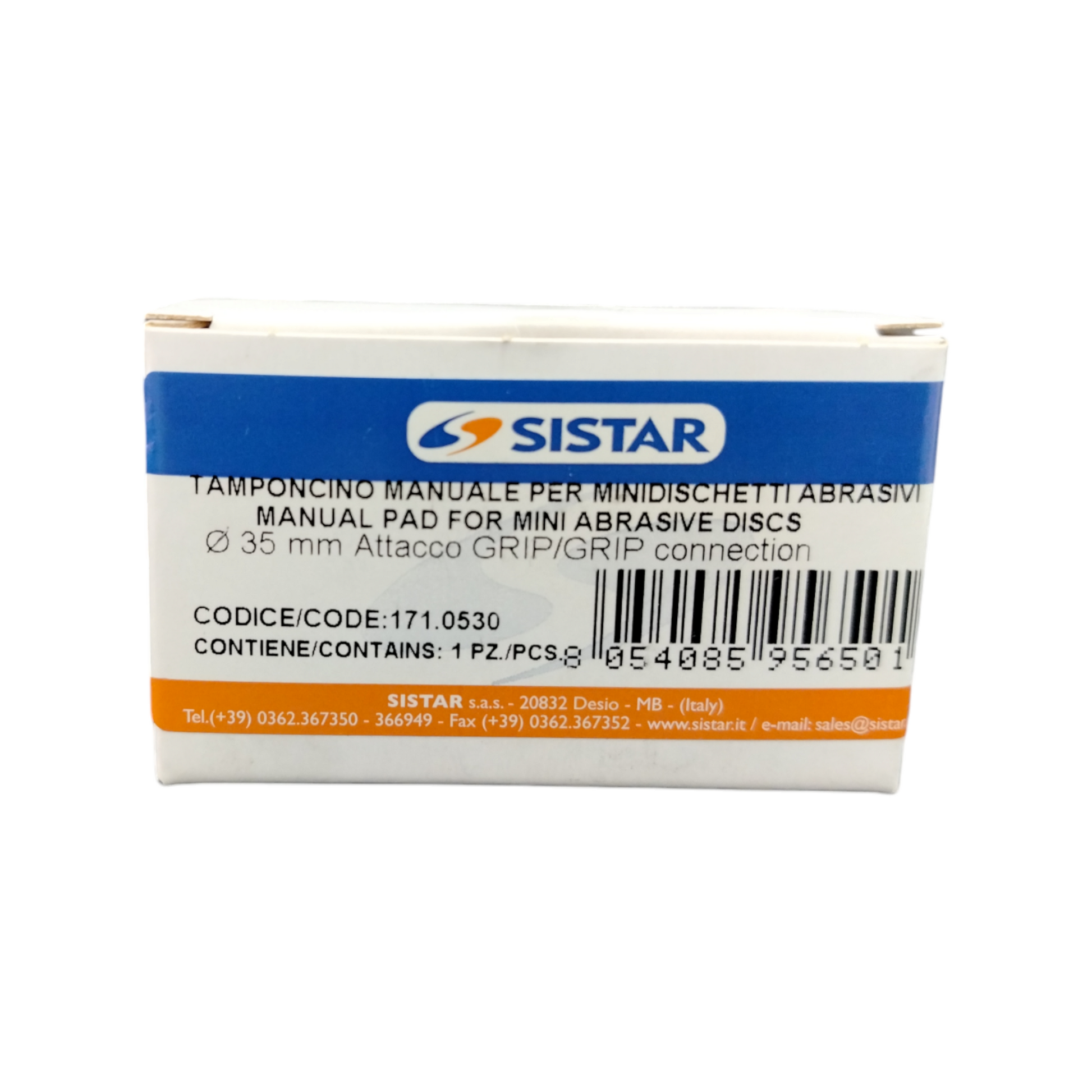 Sistar Tamponcino Manuale Velcrato Per Dischi  ø 35 Mm