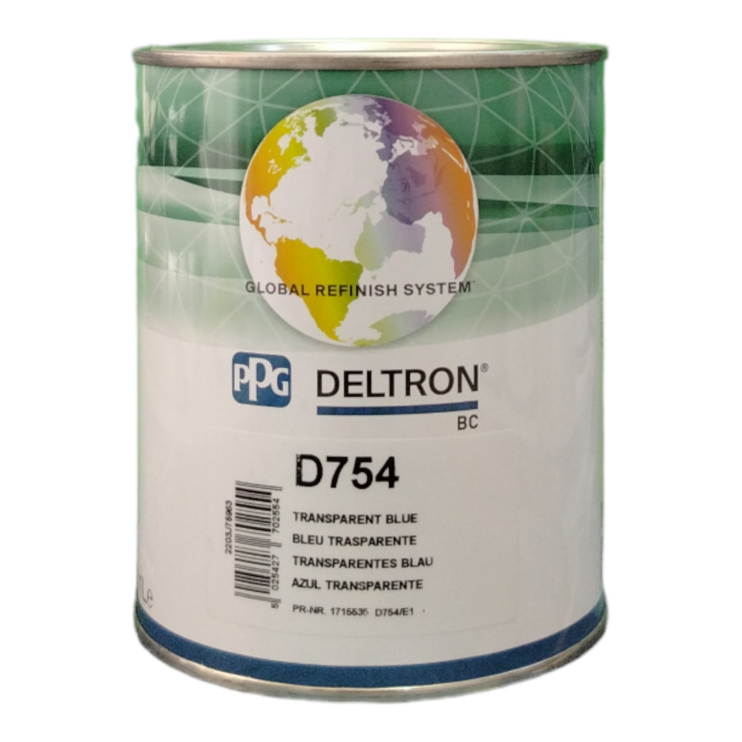 PPG D754 Deltron base opaca Blu Trasparente LT 1
