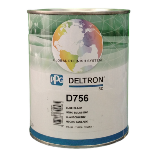 PPG D756 Deltron base opaca Nero Bluastro LT 1