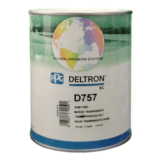 PPG D757 Deltron base opaca Rosso Trasparente LT 1