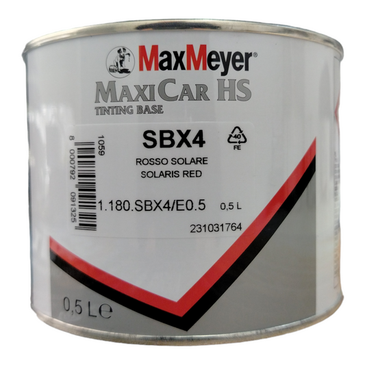 Maxicar Hs Base Xirallic Sbx4 Rosso Lolare Da Lt 0,5